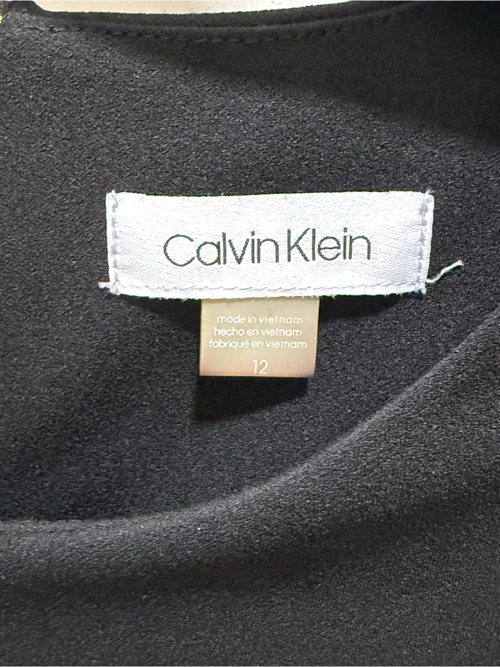 Calvin Klein Sleek Black Sleeveless Sheath Dress - Picture 5 of 5